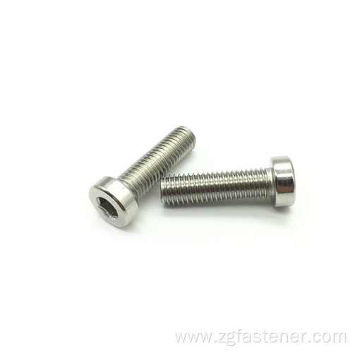 Stainless steel SUS316 socket screw with reduced head